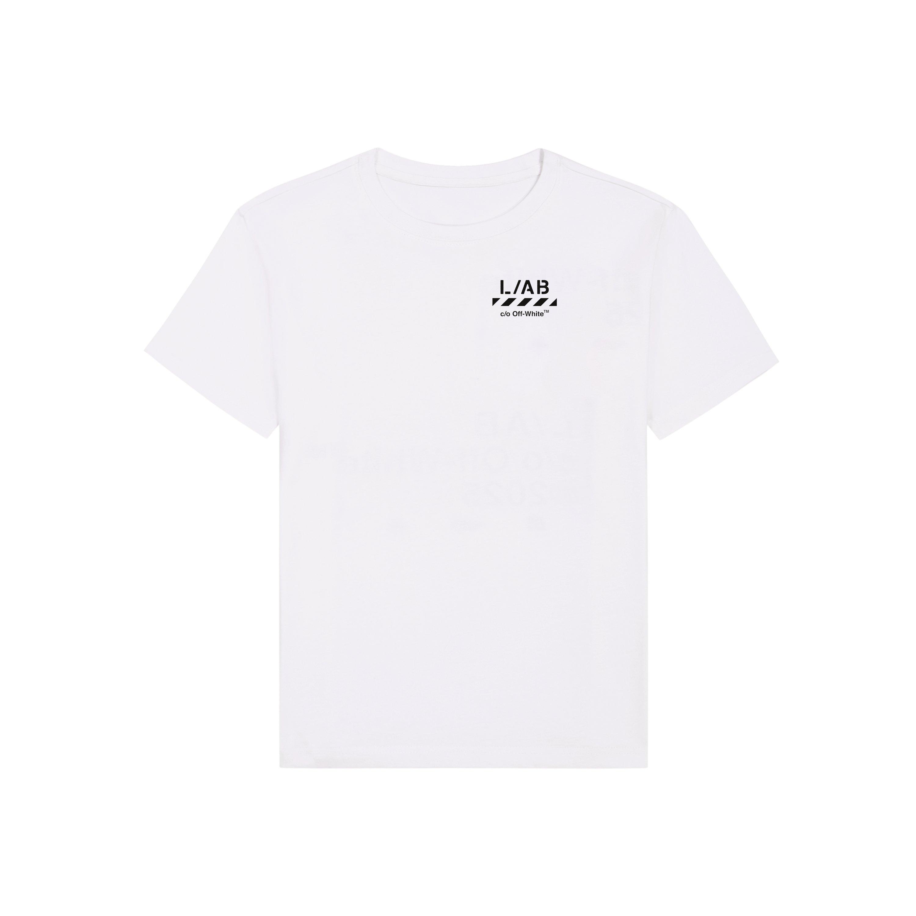 L/AB c/o Off-White Big Boys' Core Lab Tee - White - WHITE